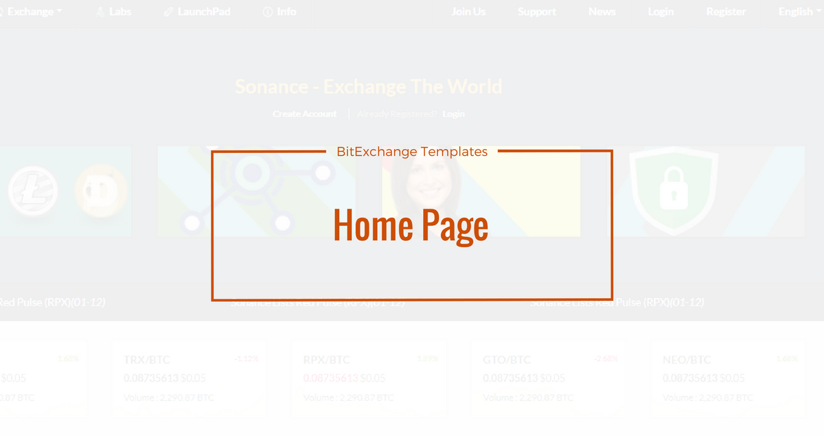 Bitcoin Exchange Website Theme